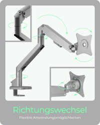 ICY BOX IB-MS523-T, Monitorständer mit Tischhalterung für einen Monitor bis zu 32" (81 cm)