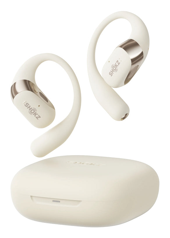 SHOKZ OpenFit 2 Kopfhörer True Wireless Stereo (TWS) Ohrbügel, Offene Ohren Anrufe/Musik/Sport/Alltag Bluetooth Beige