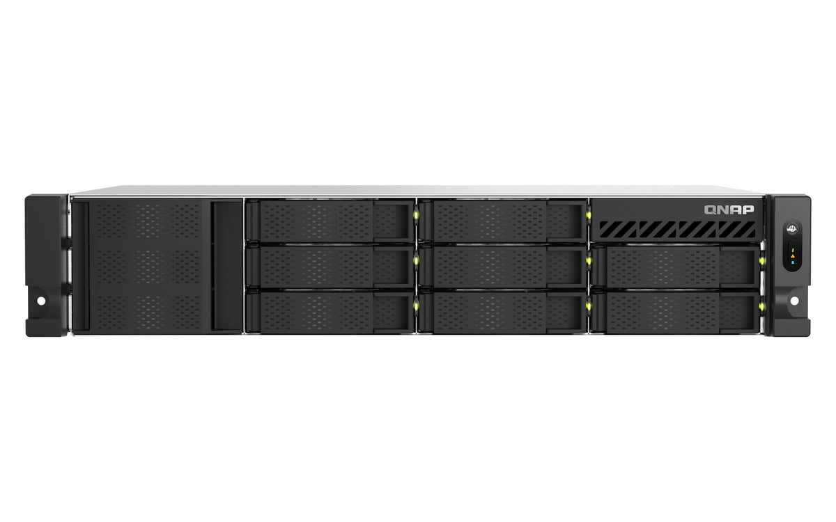 QNAP TS-855EU-RP NAS Rack (2U) Intel Atom® C5125 8 GB DDR4 0 TB QuTS hero Schwarz