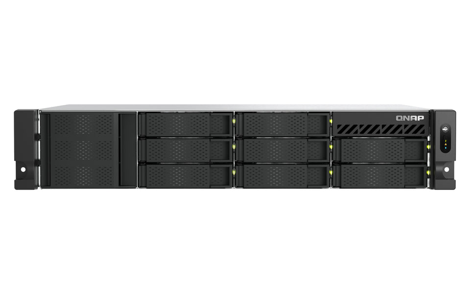 QNAP TS-855EU-RP NAS Rack (2U) Intel Atom® C5125 8 GB DDR4 0 TB QuTS hero Schwarz
