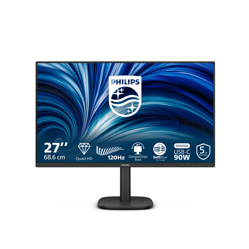 Philips 3000 series 27B2U3601/00 Computerbildschirm 68,6 cm (27") 2560 x 1440 Pixel Quad HD LCD Schwarz