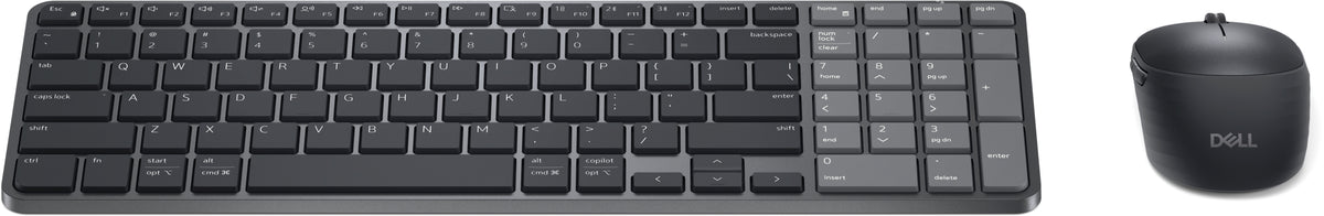 DELL Pro 7 KM746 Tastatur Maus enthalten Universal RF Wireless + Bluetooth QWERTY US International Graphit