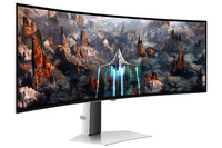 Samsung G93SC Computerbildschirm 124,5 cm (49") 5120 x 1440 Pixel Dual QHD OLED Silber