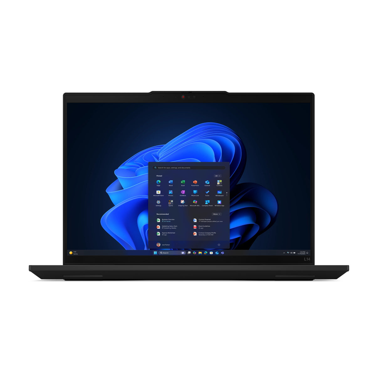 Lenovo ThinkPad L14 Gen 6 (AMD) AMD Ryzen™ 7 250 Laptop 35,6 cm (14") WUXGA 16 GB DDR5-SDRAM 512 GB SSD Wi-Fi 7 (802.11be) Windows 11 Pro Deutsch Schwarz