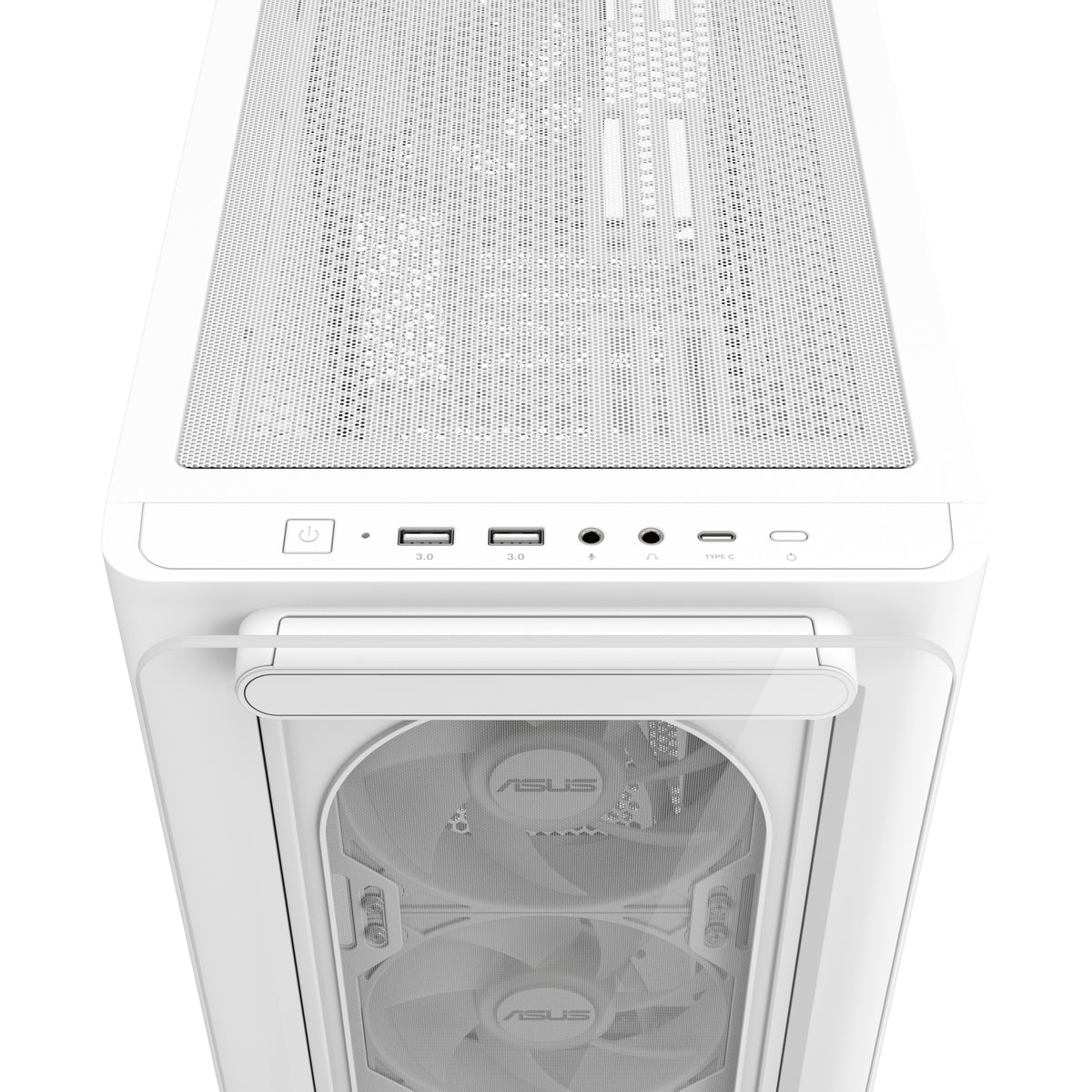 ASUS A23 PLUS TG ARGB WHITE Micro Tower Weiß