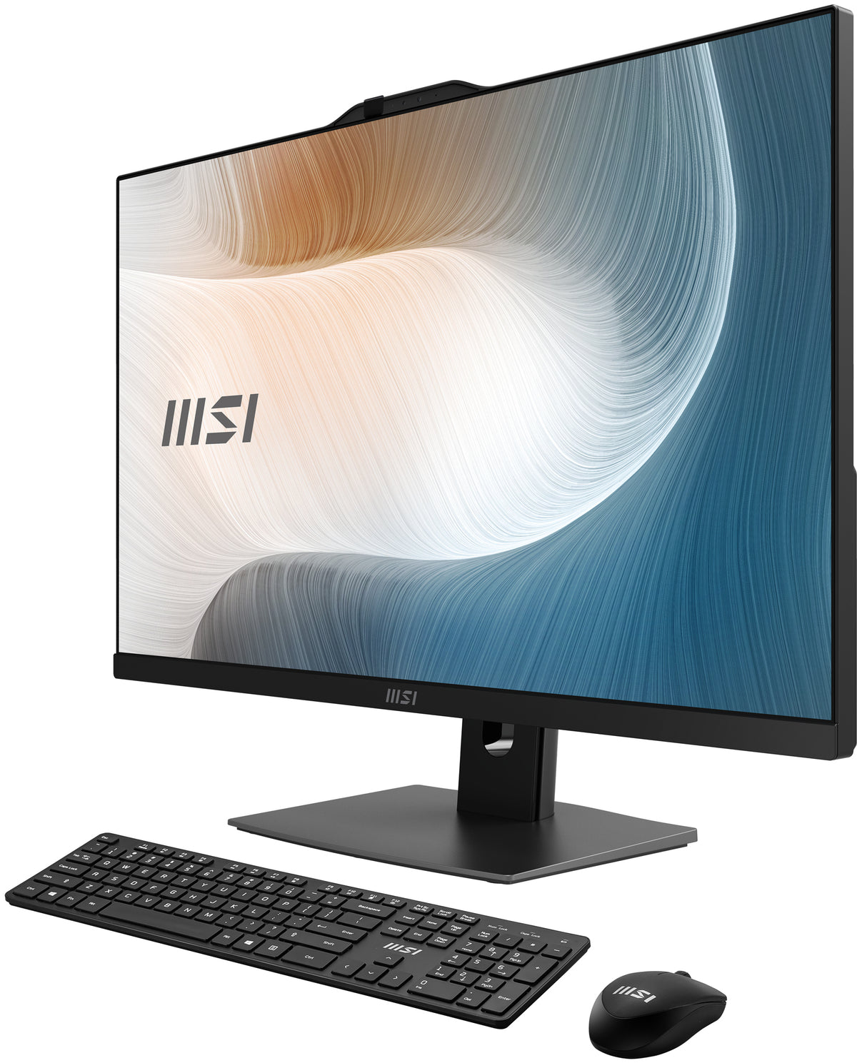 MSI Modern AM242P 1M-1871AT All-in-One PC/Workstation Intel Core 3 100U 60,5 cm (23.8") 1920 x 1080 Pixel All-in-One-PC 16 GB DDR5-SDRAM 256 GB SSD Windows 11 Pro Wi-Fi 6E (802.11ax) Schwarz