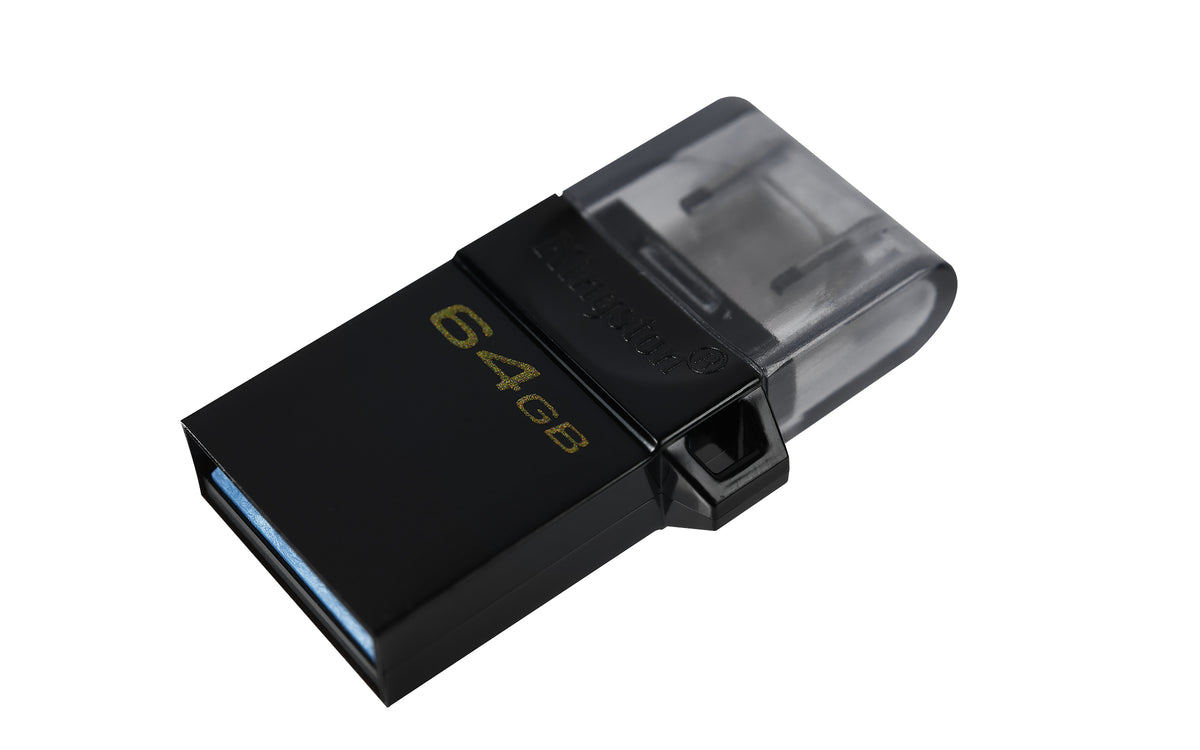 Kingston Technology DataTraveler microDuo3 G2 USB-Stick 64 GB USB Type-A / Micro-USB 3.2 Gen 1 (3.1 Gen 1) Schwarz