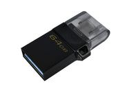 Kingston Technology DataTraveler microDuo3 G2 USB-Stick 64 GB USB Type-A / Micro-USB 3.2 Gen 1 (3.1 Gen 1) Schwarz