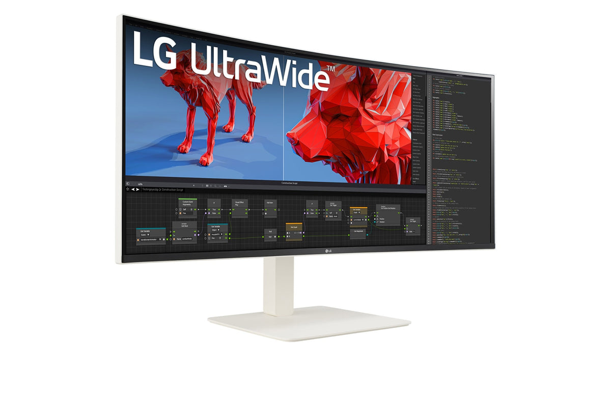 LG 38BR85QC-W Computerbildschirm 96,5 cm (38") 3840 x 1600 Pixel UltraWide Quad HD+ LCD Weiß