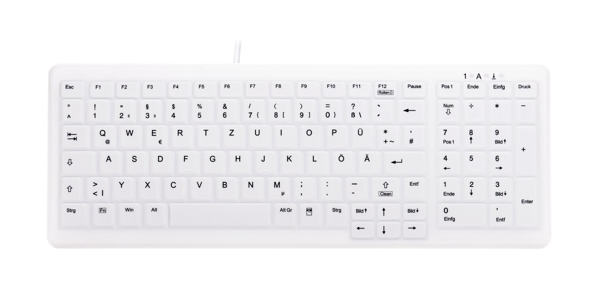Contour Design Active Key Contour ClassicClean Medizinische Tastatur Abnehmbare Abdeckung Kompakt Kabelgebunden Weiß DE C7000