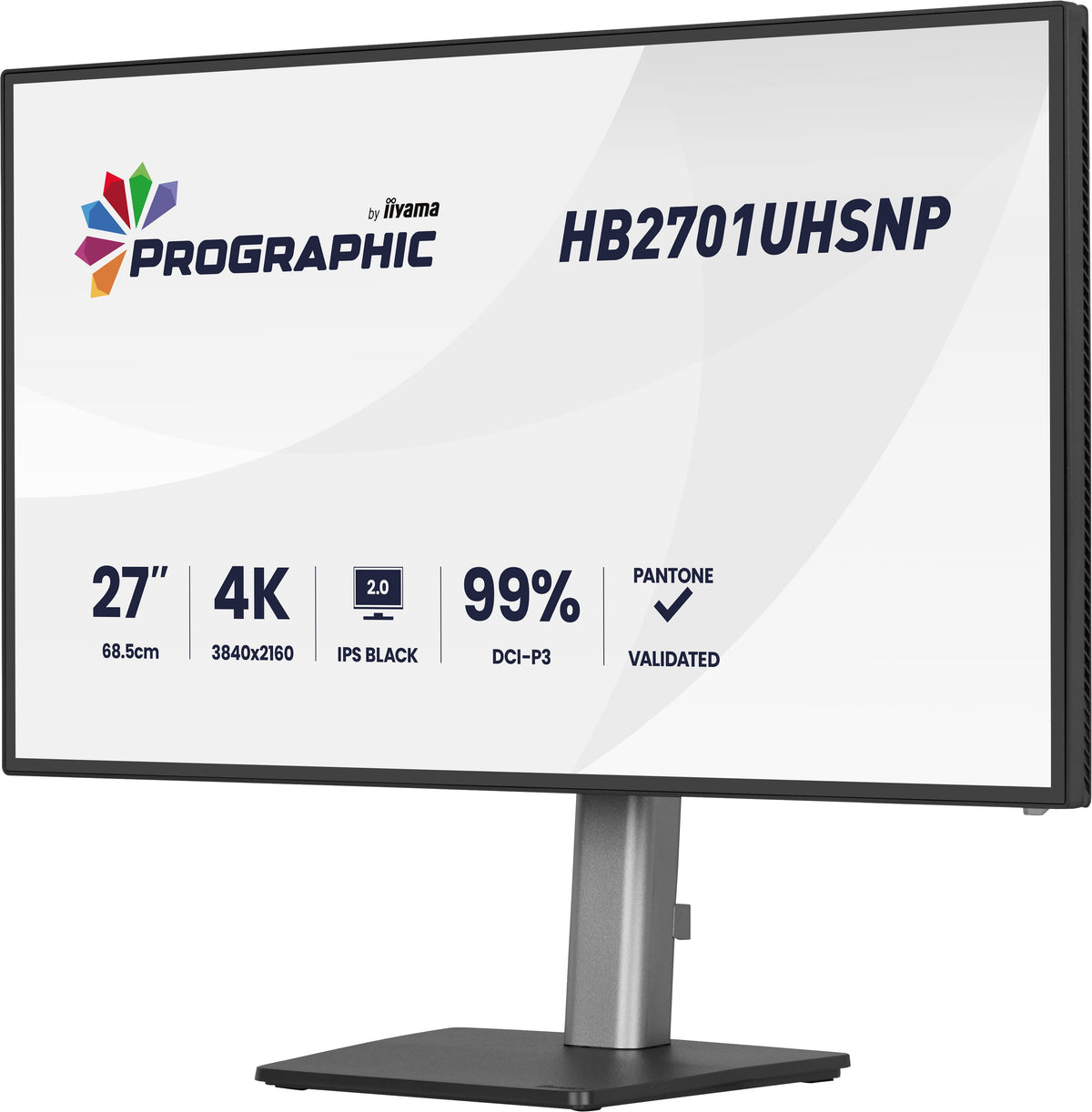 iiyama PROGRAPHIC HB2701UHSNP-B1 Computerbildschirm 68,6 cm (27") 3840 x 2160 Pixel 4K Ultra HD LCD Schwarz