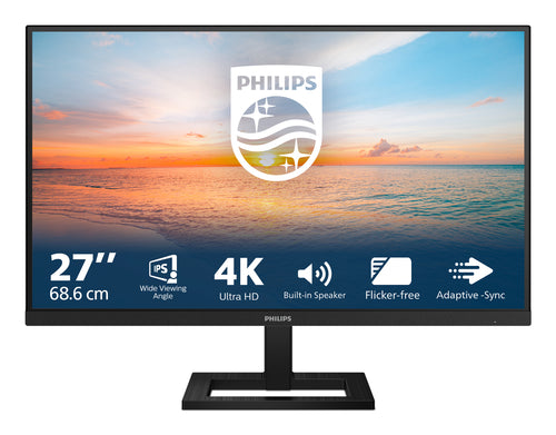 Philips 1000 series 27E1N1800AE/00 Computerbildschirm 68,6 cm (27") 3840 x 2160 Pixel 4K Ultra HD LED Schwarz