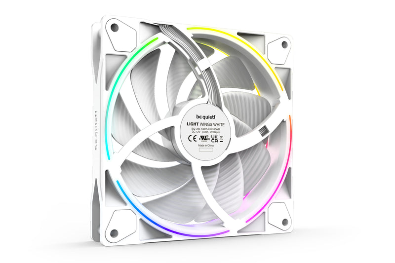 be quiet! Light Wings White | 140mm PWM high-speed Triple-Pack Computergehäuse Ventilator 14 cm Weiß 3 Stück(e)