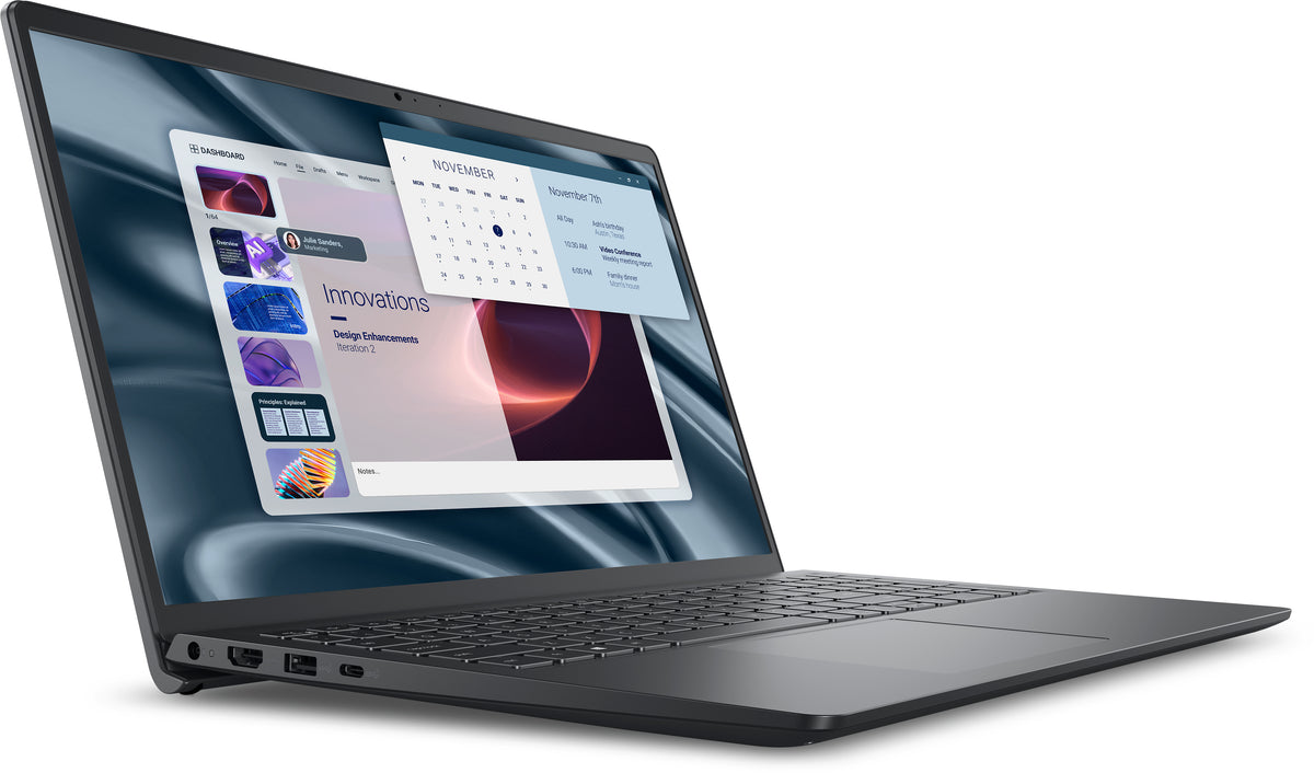 DELL Pro 15 Essential PV15255 AMD Ryzen™ 3 7320U Laptop 39,6 cm (15.6") Full HD 8 GB LPDDR5-SDRAM 512 GB SSD Wi-Fi 5 (802.11ac) Windows 11 Pro Deutsch Schwarz