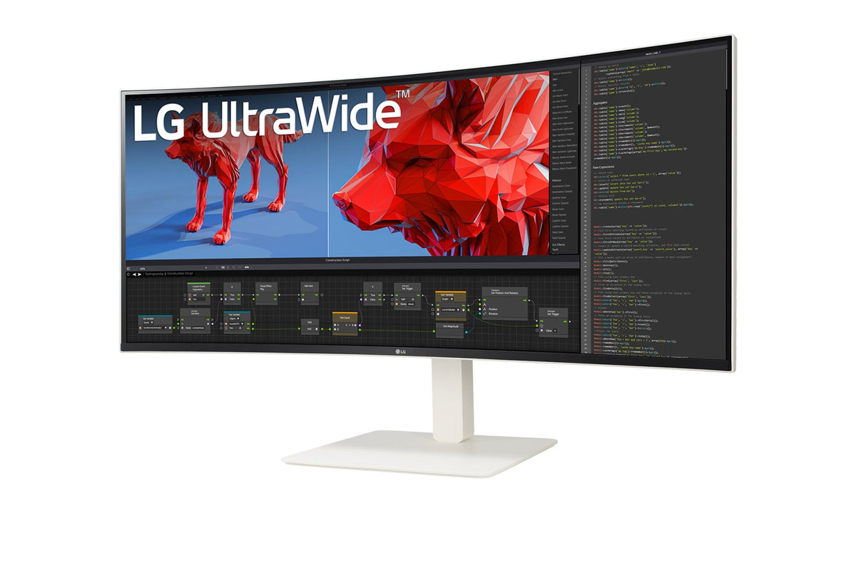 LG 38BR85QC-W Computerbildschirm 96,5 cm (38") 3840 x 1600 Pixel UltraWide Quad HD+ LCD Weiß