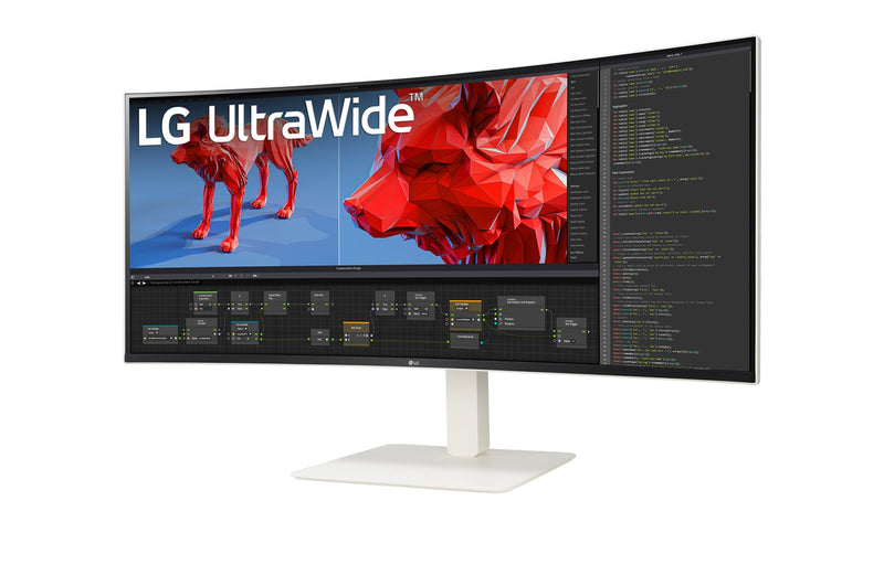 LG 38BR85QC-W Computerbildschirm 96,5 cm (38") 3840 x 1600 Pixel UltraWide Quad HD+ LCD Weiß