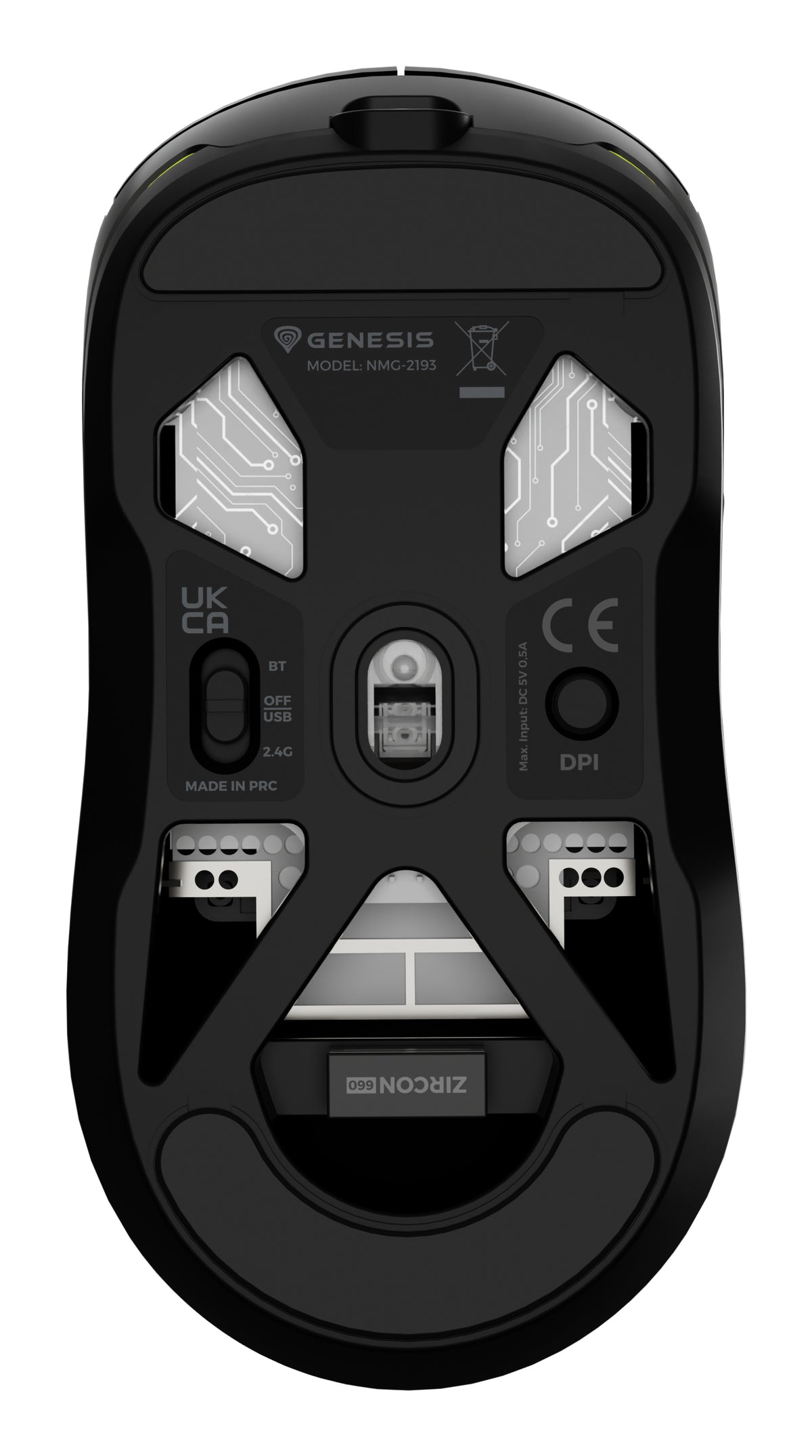 GENESIS NMG-2193 Maus Gaming Beidhändig Bluetooth + USB Type-C Optisch 26000 DPI