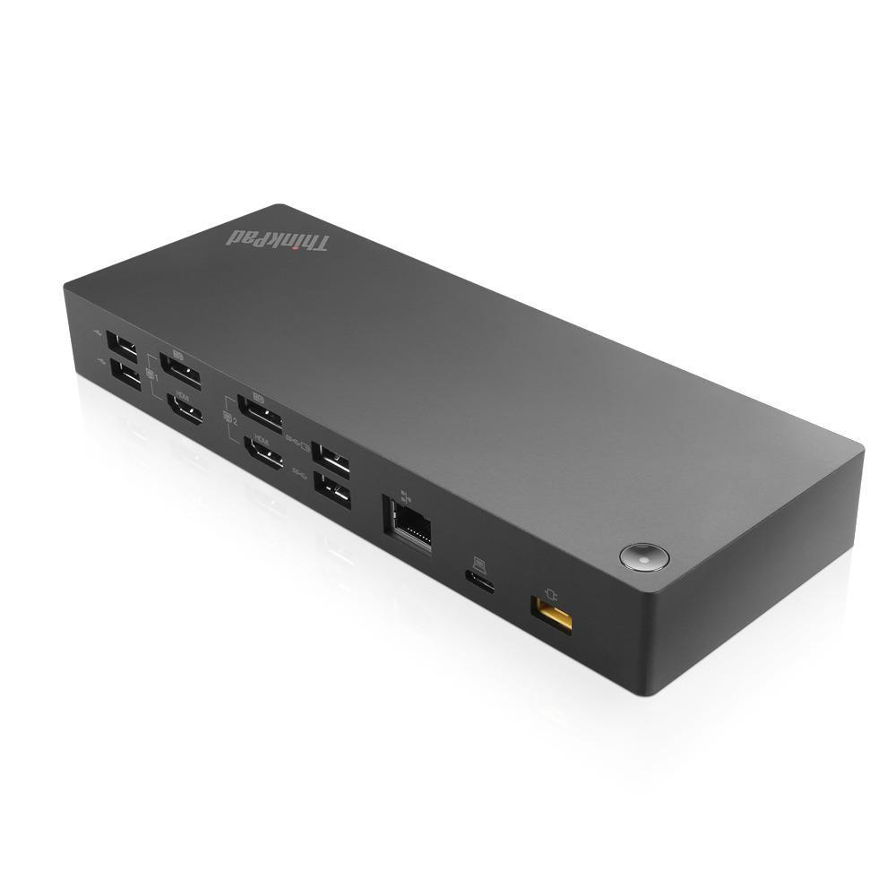 Lenovo 40AF0135UK laptop-dockingstation & portreplikator Kabelgebunden USB 3.2 Gen 1 (3.1 Gen 1) Type-C Schwarz