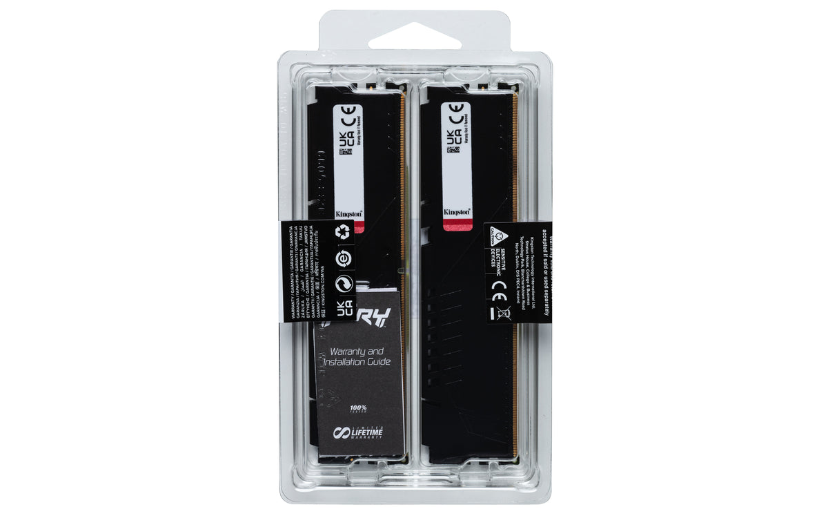 Kingston Technology FURY Beast 32 GB 6800 MT/s DDR5 CL34 DIMM (Kit of 2) Black XMP