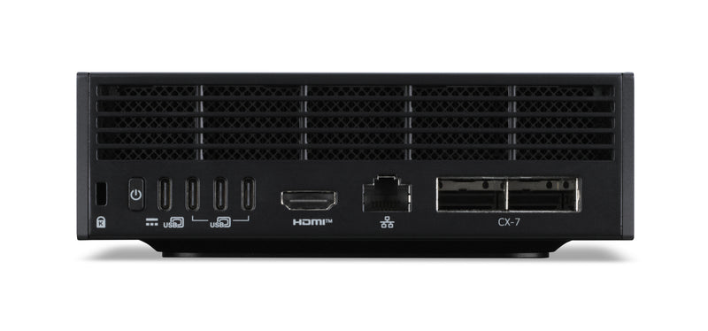 Acer Veriton VGN100 GB10 128 GB LPDDR5x-SDRAM 4 TB SSD DGX OS Mini PC Arbeitsstation Schwarz, Grau