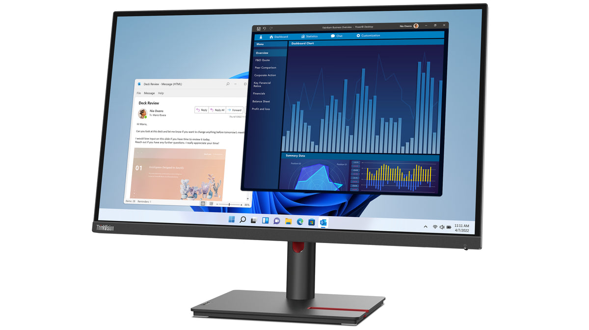 Lenovo ThinkVision T27p-30 Computerbildschirm 68,6 cm (27") 3840 x 2160 Pixel 4K Ultra HD LED Schwarz