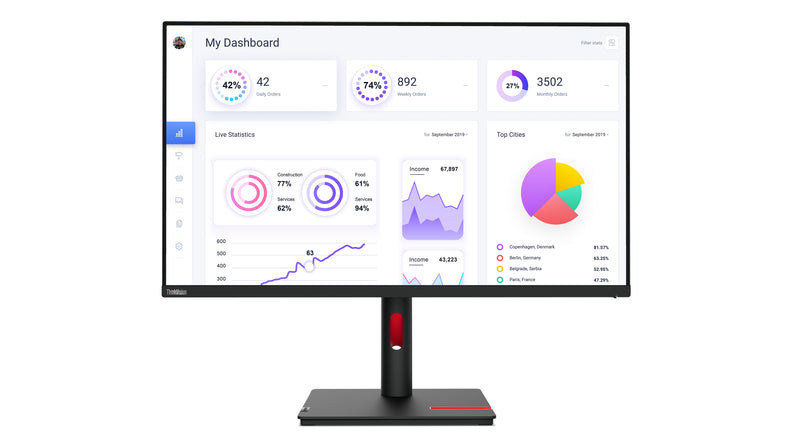 Lenovo ThinkVision T32p-30 Computerbildschirm 80 cm (31.5") 3840 x 2160 Pixel 4K Ultra HD LED Schwarz