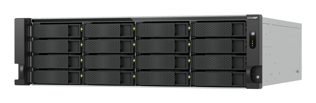 QNAP TS-H1677AXU-RP Speicherserver Rack (3U) AMD Ryzen™ 7 7745 32 GB DDR5 0 TB QNAP QTS Schwarz, Grau