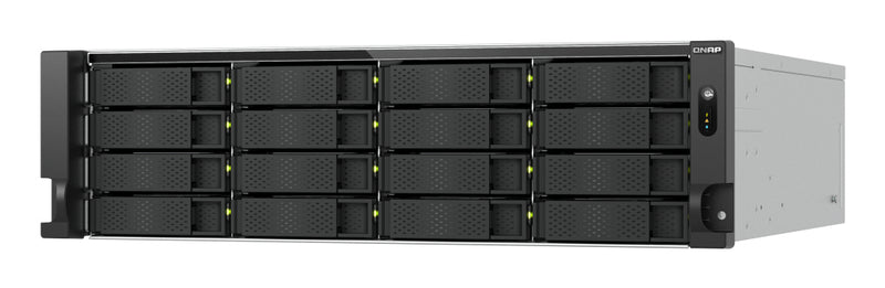 QNAP TS-H1677AXU-RP Speicherserver Rack (3U) AMD Ryzen™ 7 7745 32 GB DDR5 0 TB QNAP QTS Schwarz, Grau