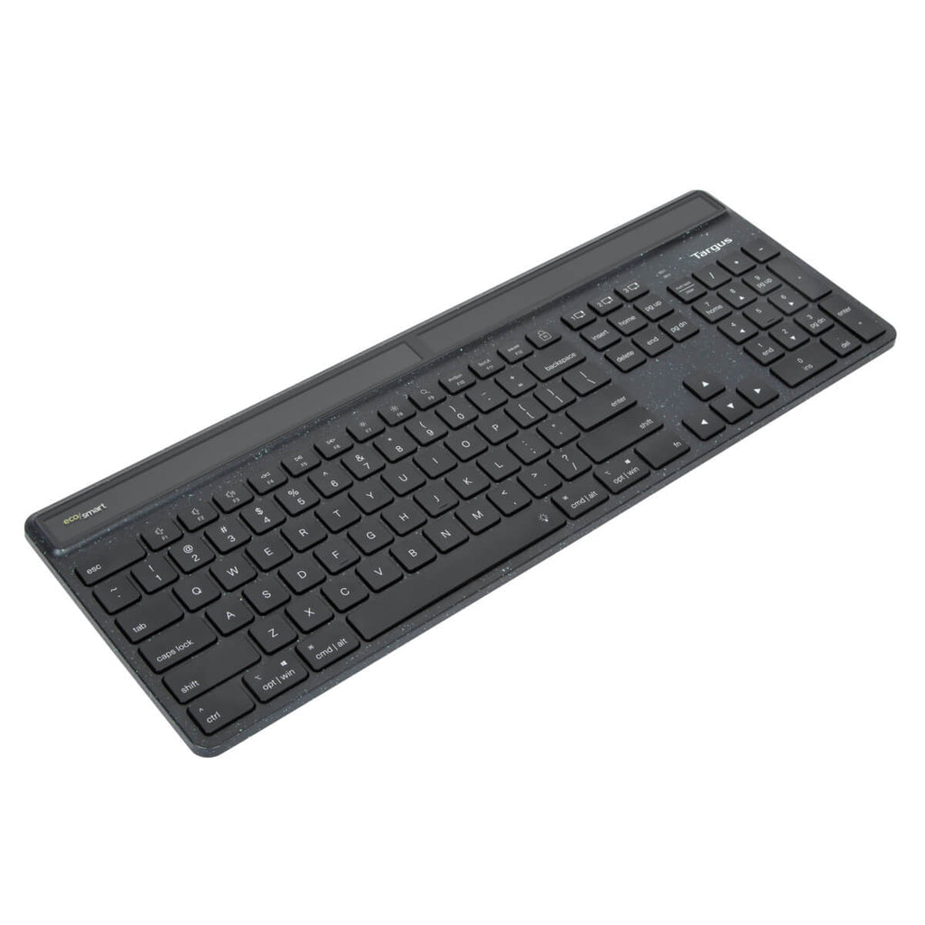 Targus Sustainable Energy Harvesting EcoSmart Tastatur Universal Bluetooth QWERTY Nordisch Schwarz