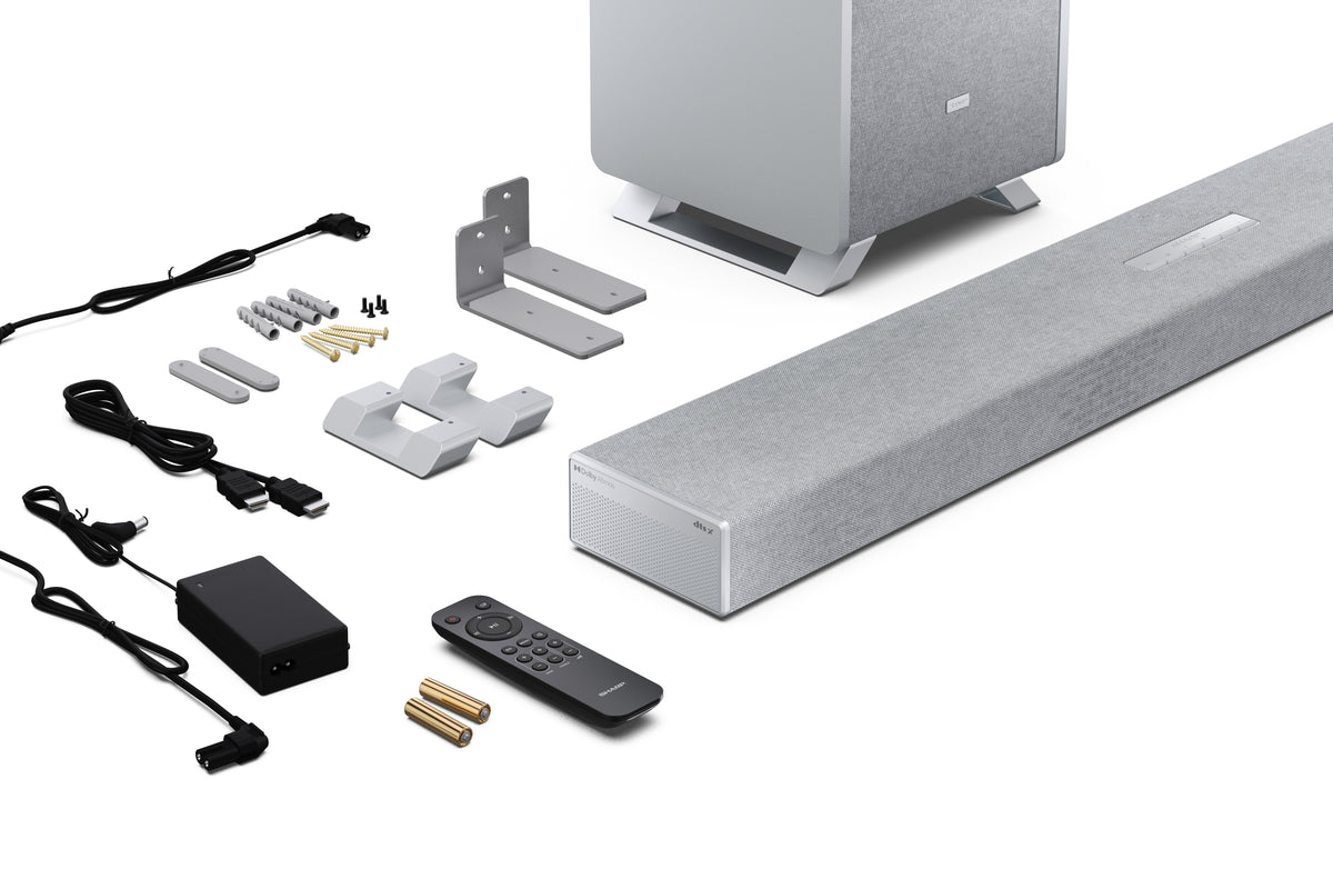 Sharp HT-SBW53121(SL) Soundbar-Lautsprecher Silber 3.1.2 Kanäle 182 W