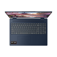 Lenovo IdeaPad 5 2-in-1 16AKP10 Copilot+ PC AMD Ryzen AI 5 340 Hybrid (2-in-1) 40,6 cm (16") Touchscreen WUXGA 16 GB LPDDR5x-SDRAM 512 GB SSD Wi-Fi 7 (802.11be) Windows 11 Home Deutsch Blau