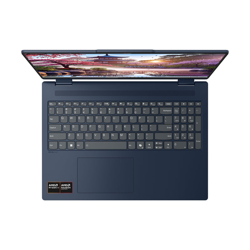 Lenovo IdeaPad 5 2-in-1 16AKP10 Copilot+ PC AMD Ryzen AI 5 340 Hybrid (2-in-1) 40,6 cm (16") Touchscreen WUXGA 16 GB LPDDR5x-SDRAM 512 GB SSD Wi-Fi 7 (802.11be) Windows 11 Home Deutsch Blau