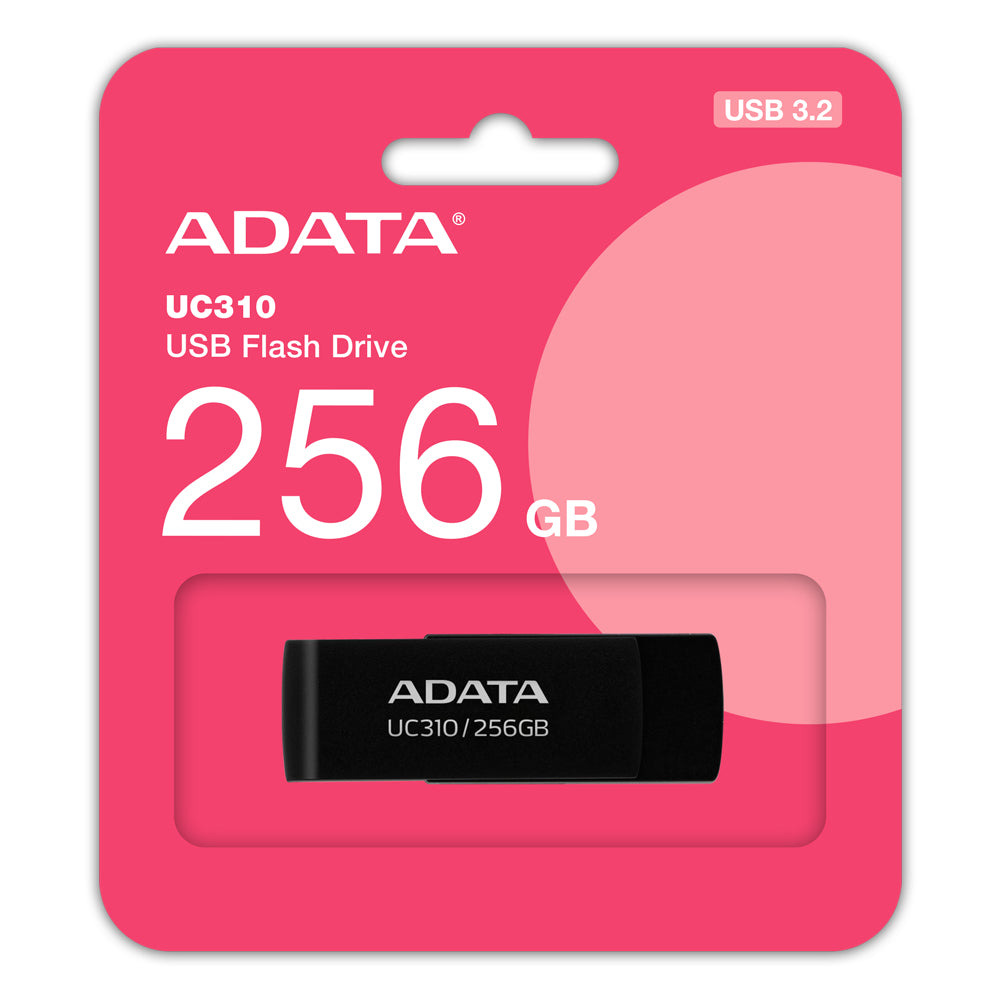 ADATA UC310 USB-Stick 256 GB USB Typ-A 3.2 Gen 1 (3.1 Gen 1) Schwarz