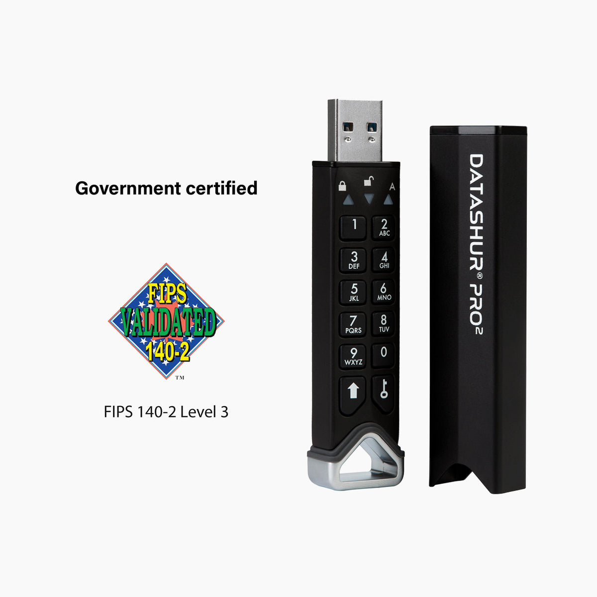 iStorage datAshur PRO2 USB-Stick 128 GB USB Typ-A 3.2 Gen 1 (3.1 Gen 1) Schwarz