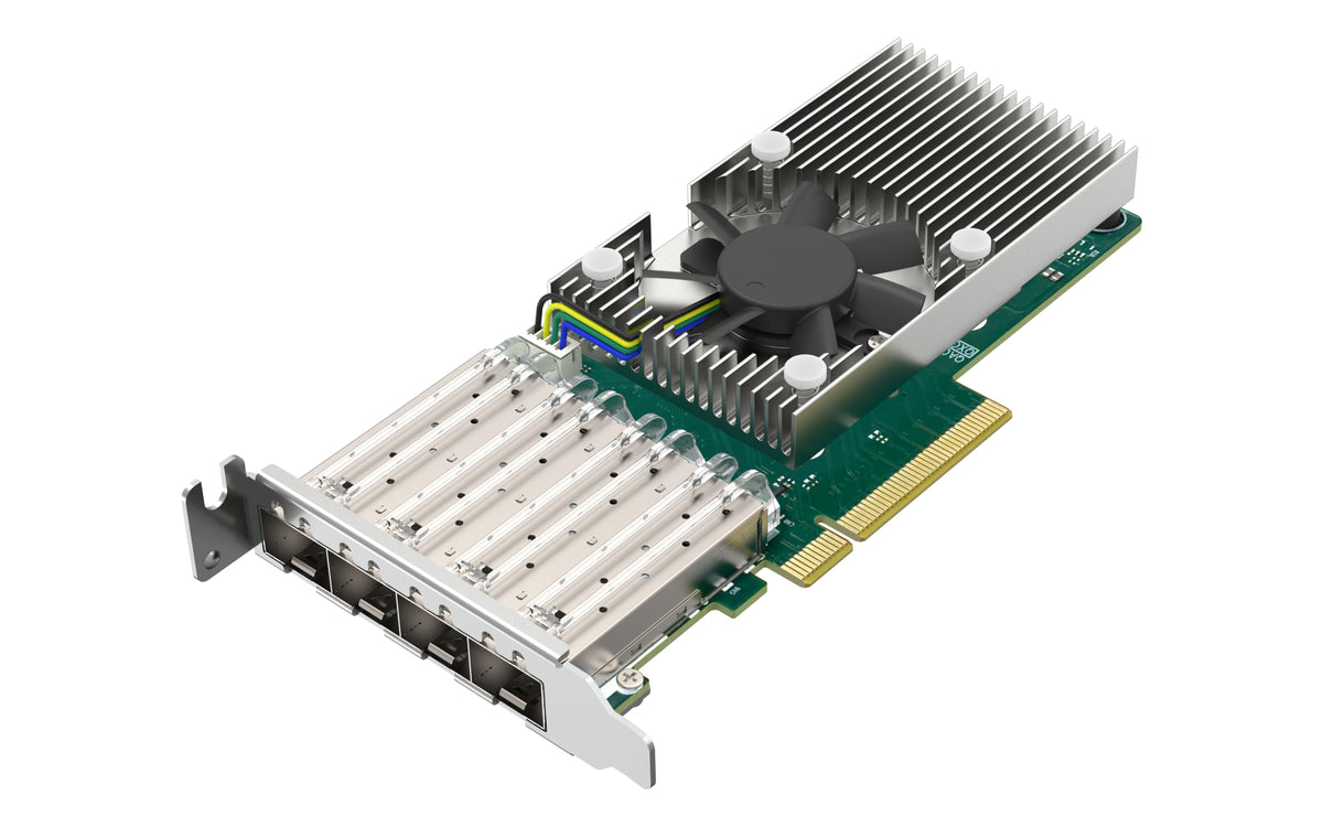 QNAP QXG-25G4SF-BCM Netzwerkkarte Eingebaut Faser 25000 Mbit/s