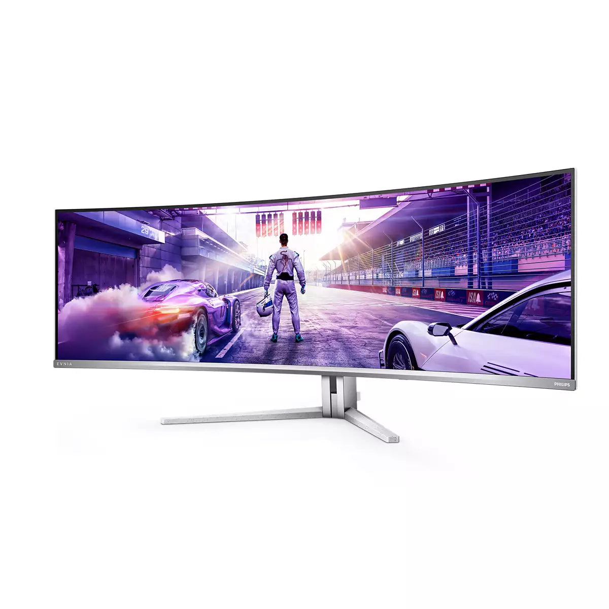 Philips Evnia 8000 49M2C8900/00 Computerbildschirm 124,2 cm (48.9") 5120 x 1440 Pixel Dual QHD QD-OLED Weiß