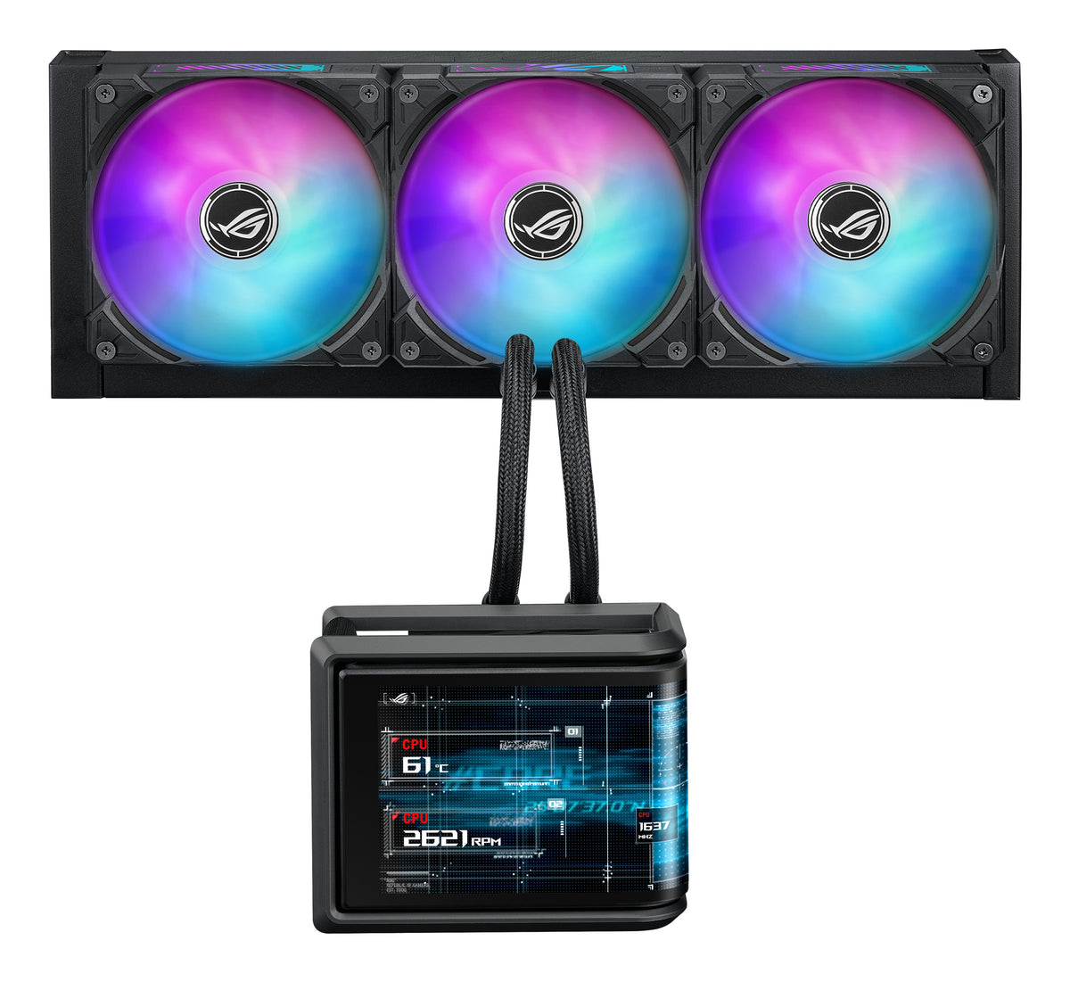 ASUS ROG Ryuo IV SLC 360 ARGB Prozessor All-in-One-Flüssigkeitskühler 12 cm Schwarz