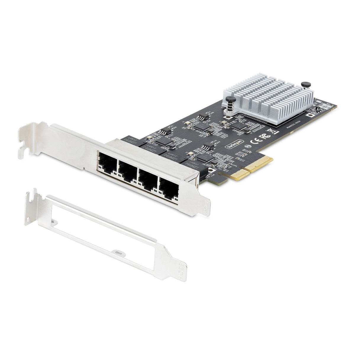 StarTech.com 4-Port 2.5 Gbit PCIe Netzwerkkarte, Intel I225-V, Dual-Port Computer LAN Karte, Multi-Gigabit NIC, PCI Express Server Netzwerkkarte, 2.5G Ethernet Adapter