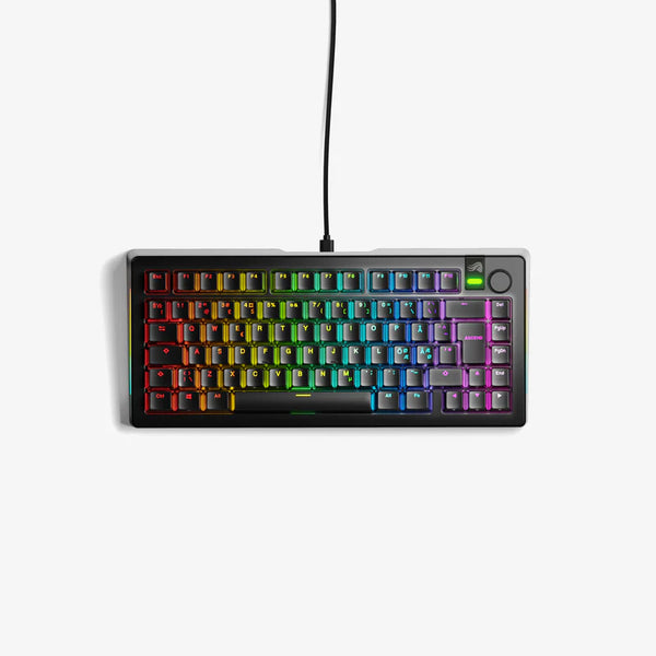 Glorious Gaming GLO-KB-GMMK3-PRO-75-PB-FOX-W-BLK-ND Tastatur USB QWERTY Nordisch Schwarz