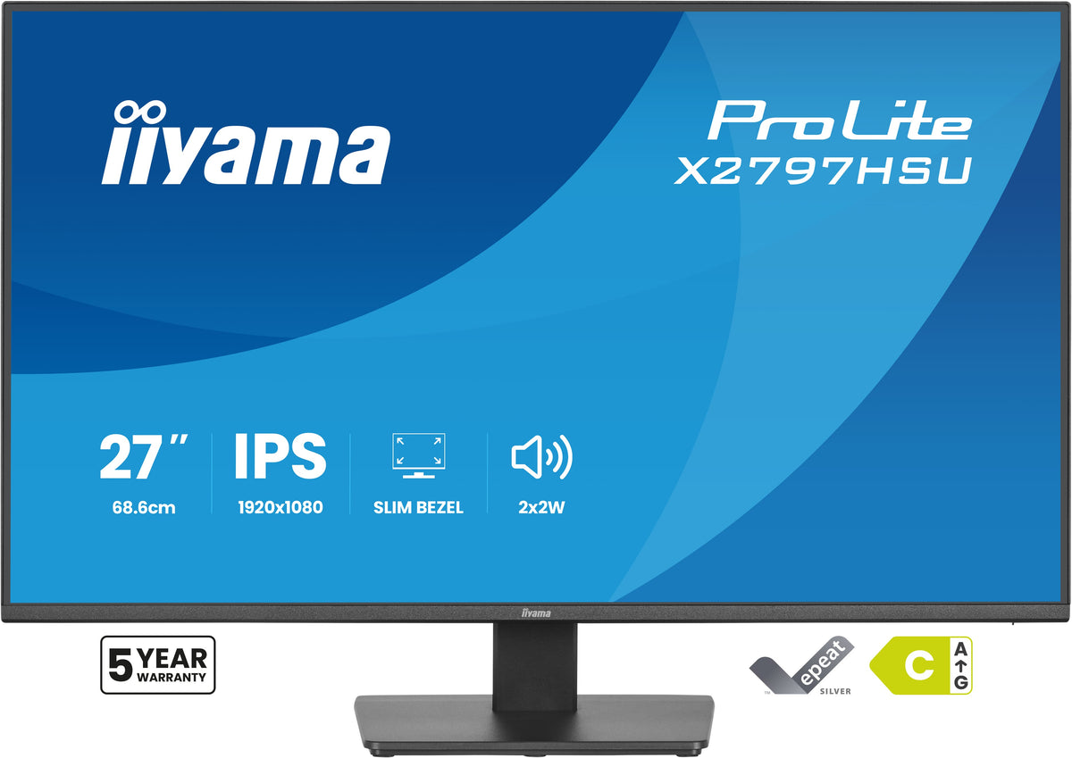 iiyama ProLite X2797HSU-B1 Computerbildschirm 68,6 cm (27") 1920 x 1080 Pixel Full HD LED Schwarz
