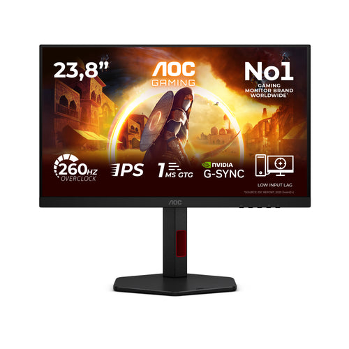 AOC G4 24G4ZR Computerbildschirm 60,5 cm (23.8") 1920 x 1080 Pixel Full HD LED Schwarz, Rot