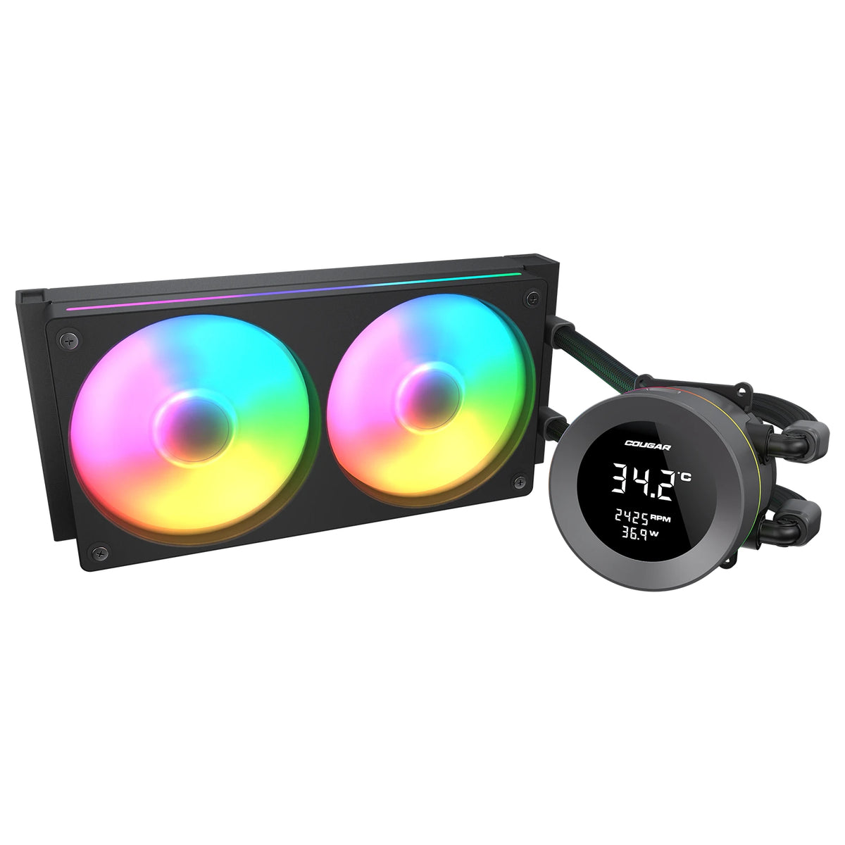 COUGAR CPU Wasserkühlung Poseidon Vistek 240, ARGB, Schwarz