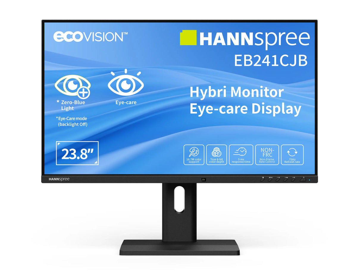 Hannspree Hybri Monitor EB241CJB Computerbildschirm 60,5 cm (23.8") 1920 x 1080 Pixel Full HD LCD Schwarz