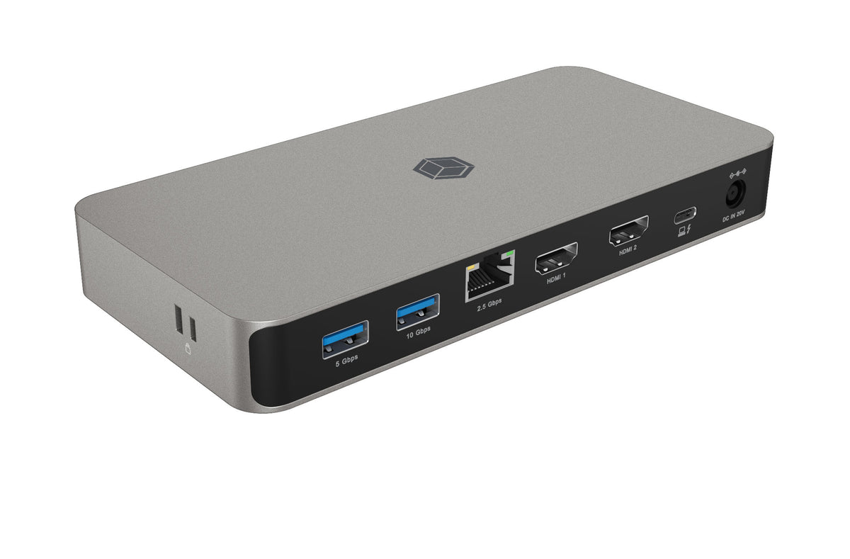 ICY BOX IB-DK2880-C41, DockingStation USB4® Type-C® auf 2x HDMI® 2.1, 2,5 Gigabit LAN, 3x USB 3.2 Gen 2 Type-A, 1x Audiokombo