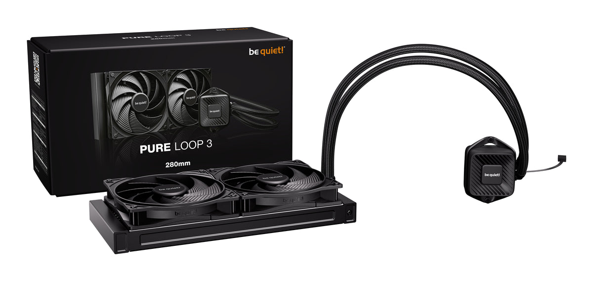 be quiet! PURE LOOP 3 Prozessor All-in-One-Flüssigkeitskühler 14 cm Schwarz