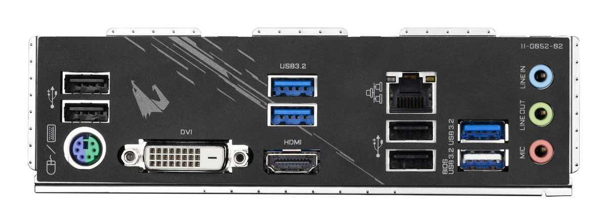 GIGABYTE B550M AORUS ELITE Mainboard – AMD Ryzen 5000 CPUs, 5+3 Phasen VRM, bis zu 4733 MHz DDR4, 1xPCIe 4.0 + 1xPCIe 3.0 M.2, 1GbE LAN, USB 3.2 Gen 1