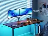 Equip 17"-35" Schwerlast-Doppelmonitor-Schreibtischhalterung, Weiß