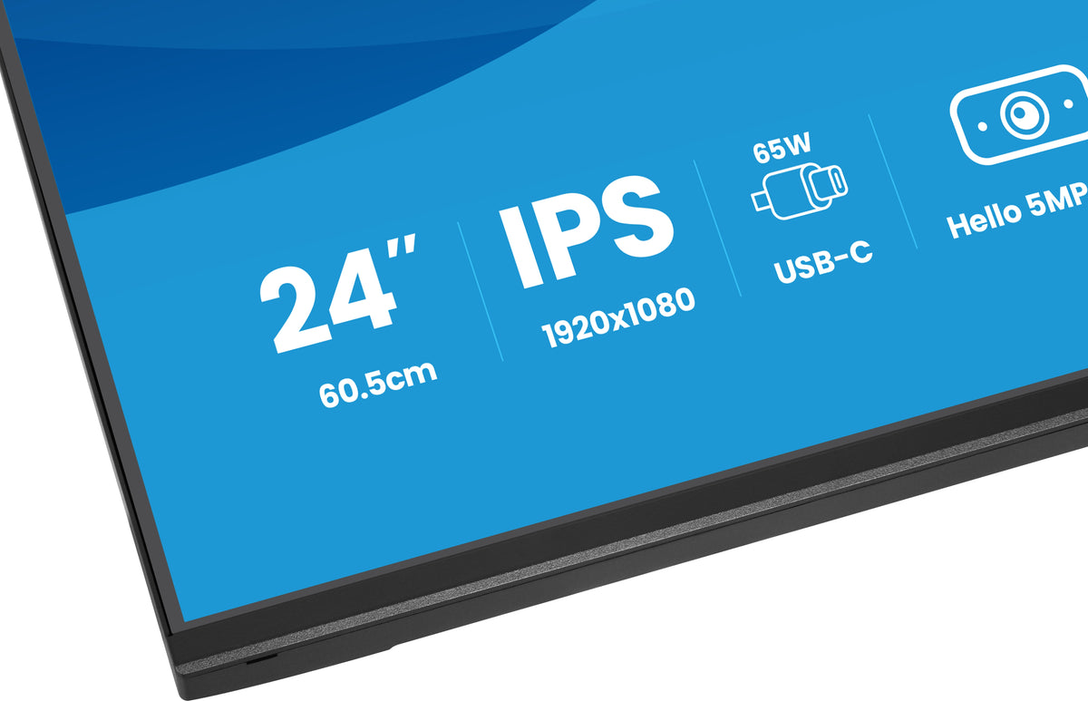 iiyama ProLite XB2497HSNH-B1 24IN IPS LCD 4MS 1920X1080 350CD/M2 HDMI/DP/USB 2 Computerbildschirm 60,5 cm (23.8") 1920 x 1080 Pixel Full HD Schwarz