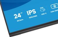 iiyama ProLite XB2497HSNH-B1 24IN IPS LCD 4MS 1920X1080 350CD/M2 HDMI/DP/USB 2 Computerbildschirm 60,5 cm (23.8") 1920 x 1080 Pixel Full HD Schwarz