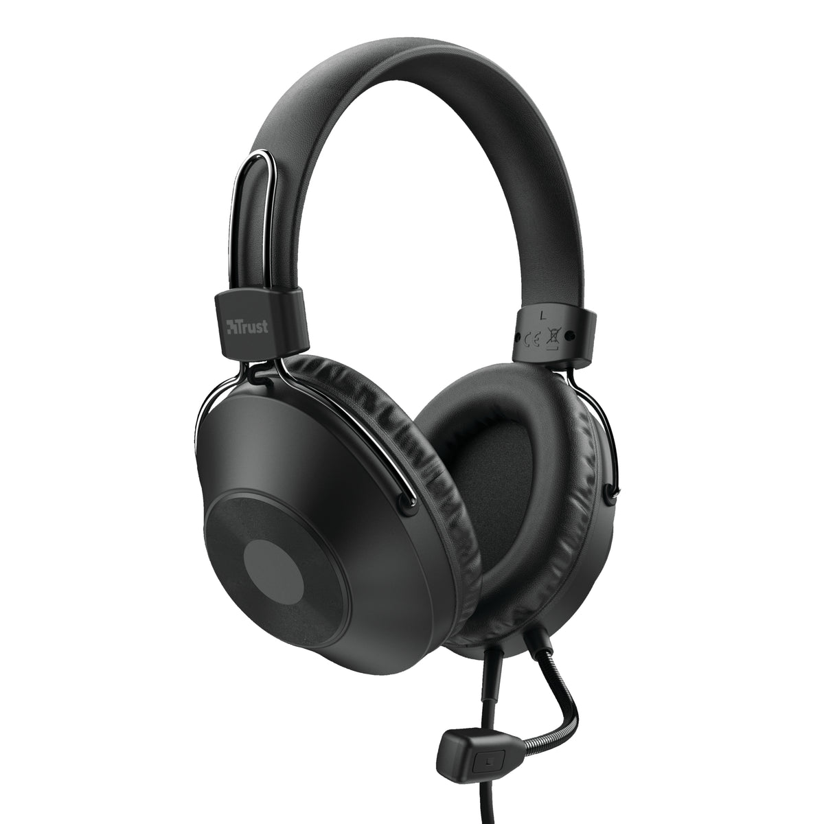 Trust HS-250 Kopfhörer Kabelgebunden Kopfband Anrufe/Musik Schwarz